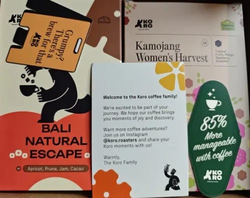 Kamojang Women’s Harvest – Extended Natural Filter Coffee (Whole Beans) - Koro Roasters photo review