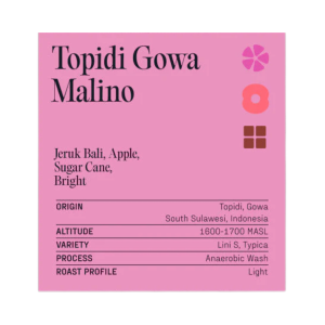 Topidi, Gowa (Malino) – Anaerobic Wash Single Origin Filter Coffee (Whole Beans) - Koro Roasters